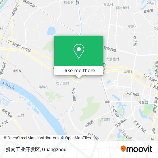 狮南工业开发区 map