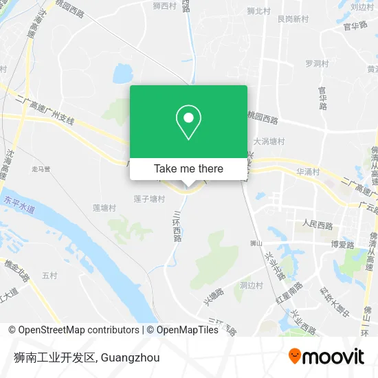 狮南工业开发区 map