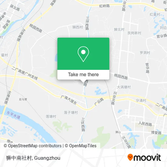 狮中南社村 map