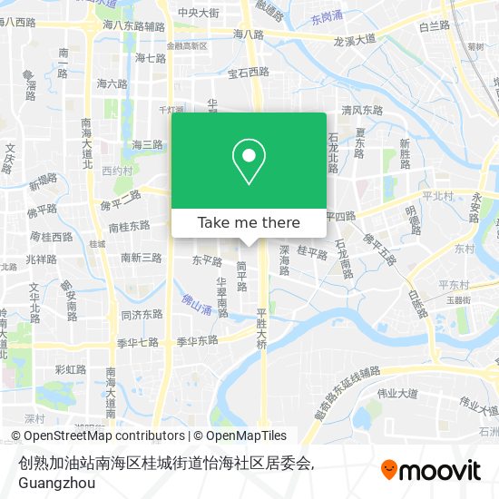 创熟加油站南海区桂城街道怡海社区居委会 map