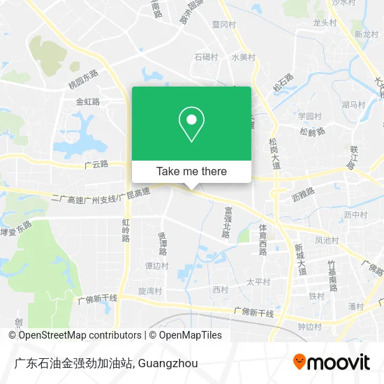 广东石油金强劲加油站 map