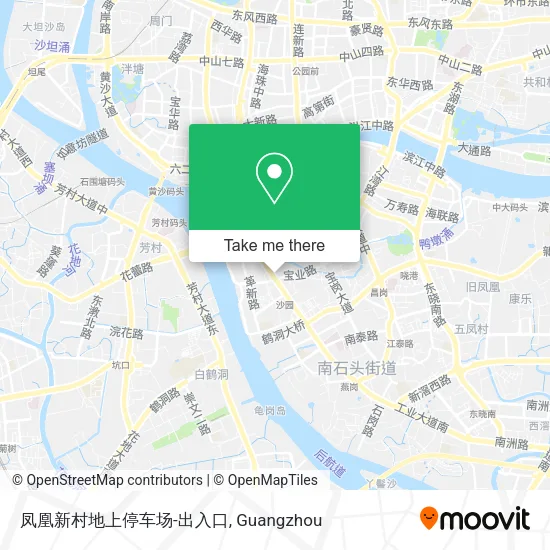 凤凰新村地上停车场-出入口 map