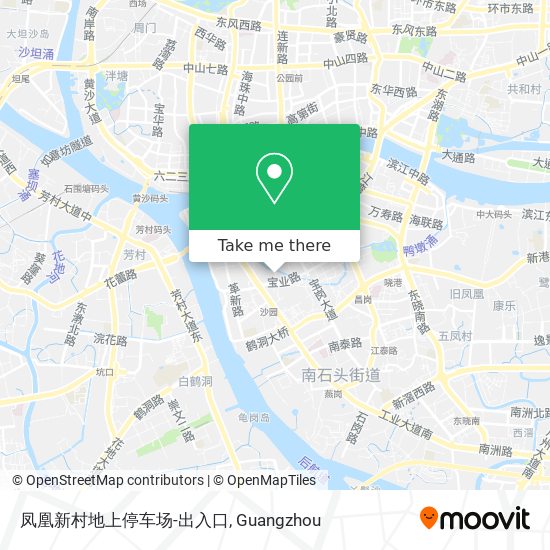 凤凰新村地上停车场-出入口 map