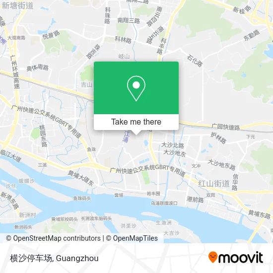 横沙停车场 map