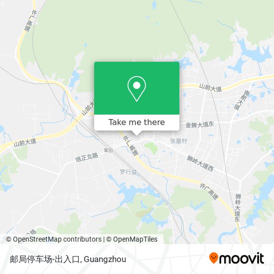 邮局停车场-出入口 map