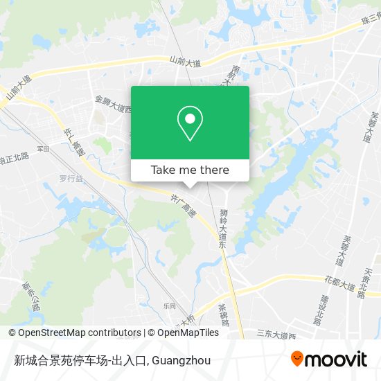 新城合景苑停车场-出入口 map