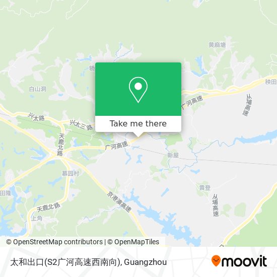 太和出口(S2广河高速西南向) map