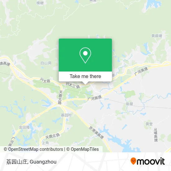 荔园山庄 map
