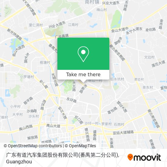 广东有道汽车集团股份有限公司(番禺第二分公司) map