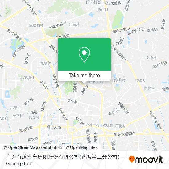 广东有道汽车集团股份有限公司(番禺第二分公司) map