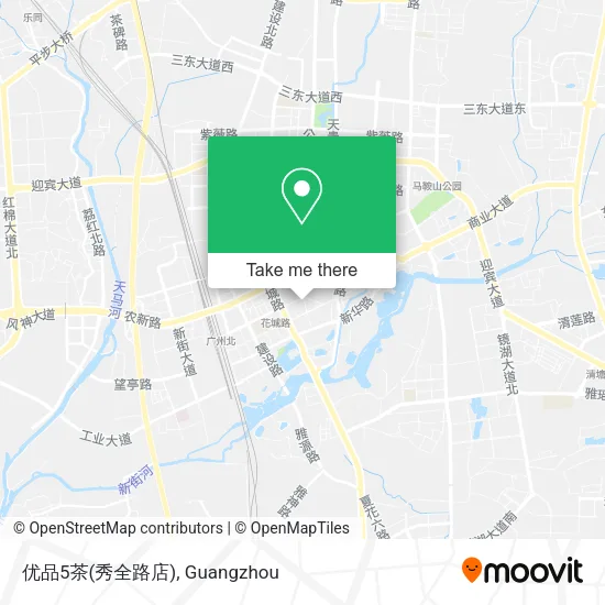 优品5茶(秀全路店) map