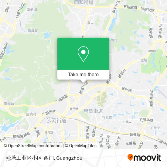 燕塘工业区小区-西门 map