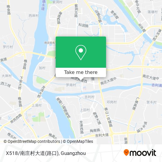 X518/南庄村大道(路口) map
