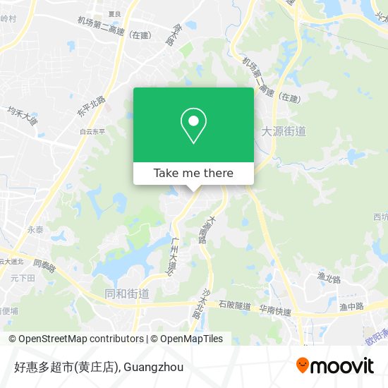 好惠多超市(黄庄店) map