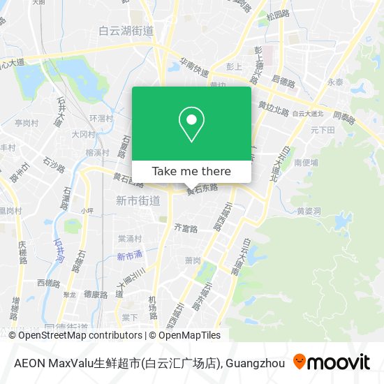 AEON MaxValu生鲜超市(白云汇广场店) map