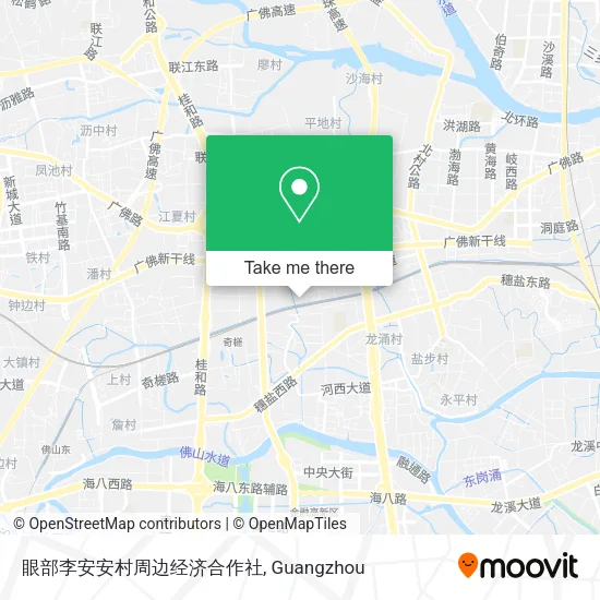 眼部李安安村周边经济合作社 map