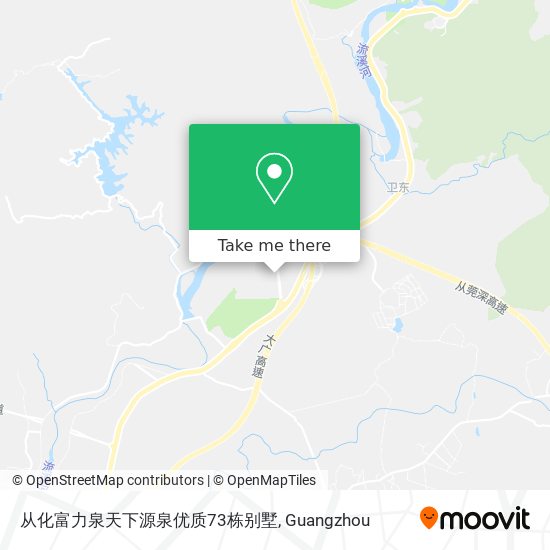 从化富力泉天下源泉优质73栋别墅 map