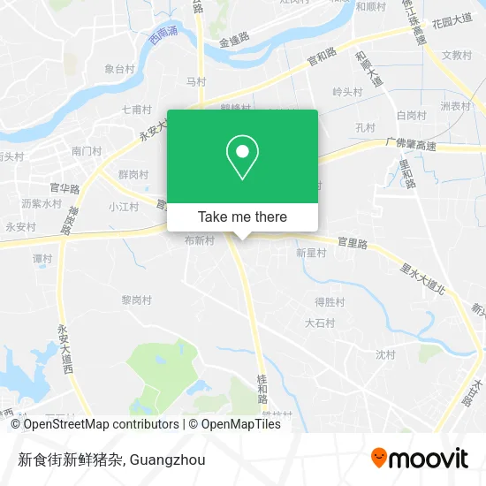 新食街新鲜猪杂 map
