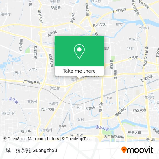城丰猪杂粥 map