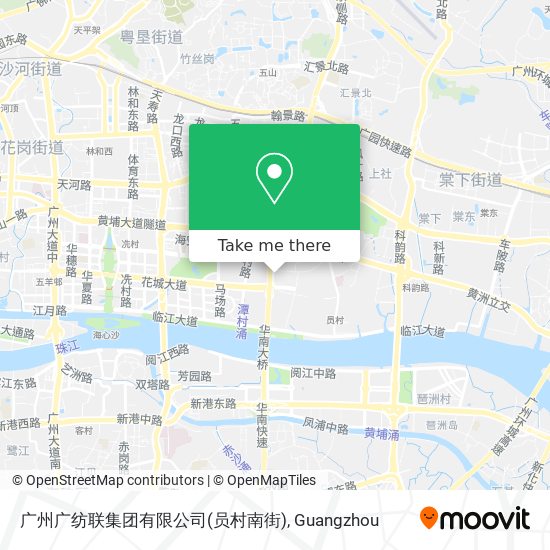 广州广纺联集团有限公司(员村南街) map
