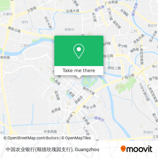 中国农业银行(顺德玫瑰园支行) map