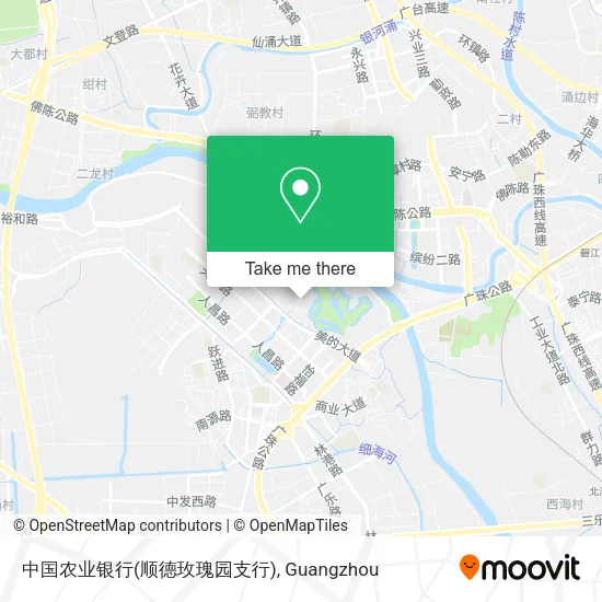 中国农业银行(顺德玫瑰园支行) map