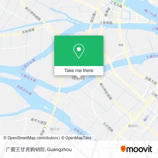 广蜜王甘蔗购销部 map