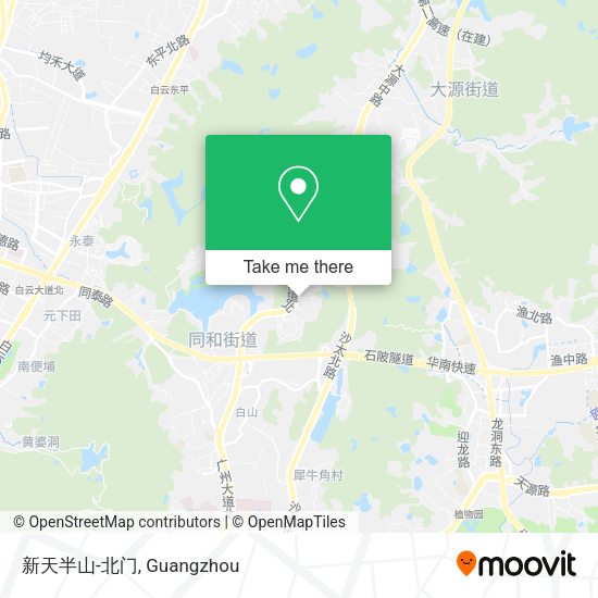 新天半山-北门 map