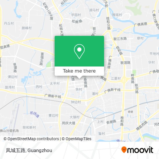 凤城五路 map