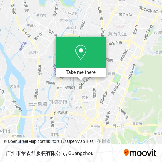 广州市拿衣舒服装有限公司 map