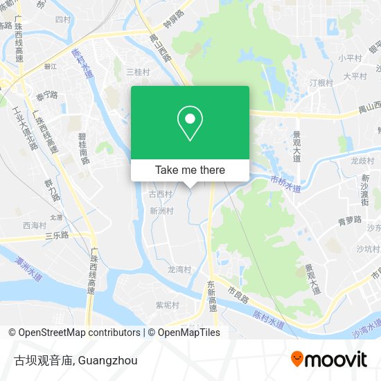 古坝观音庙 map