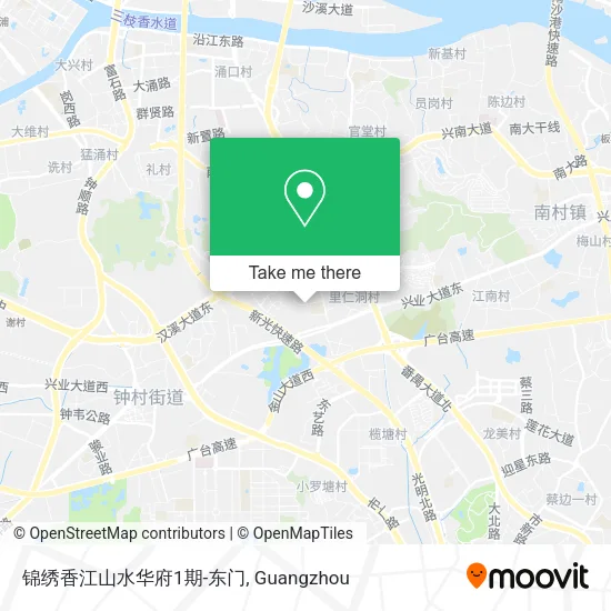 锦绣香江山水华府1期-东门 map