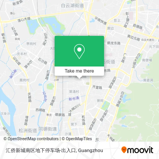 汇侨新城南区地下停车场-出入口 map