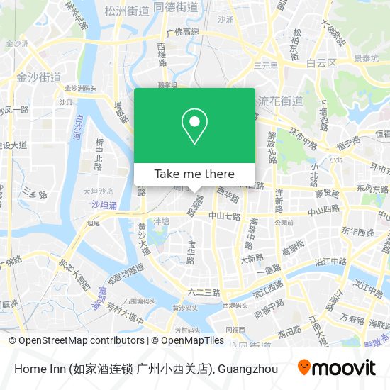 Home Inn (如家酒连锁 广州小西关店) map