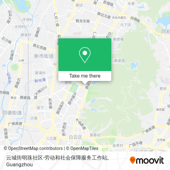 云城街明珠社区-劳动和社会保障服务工作站 map