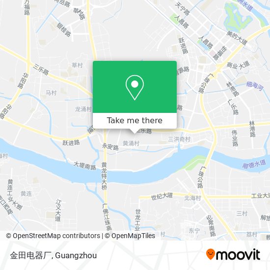 金田电器厂 map