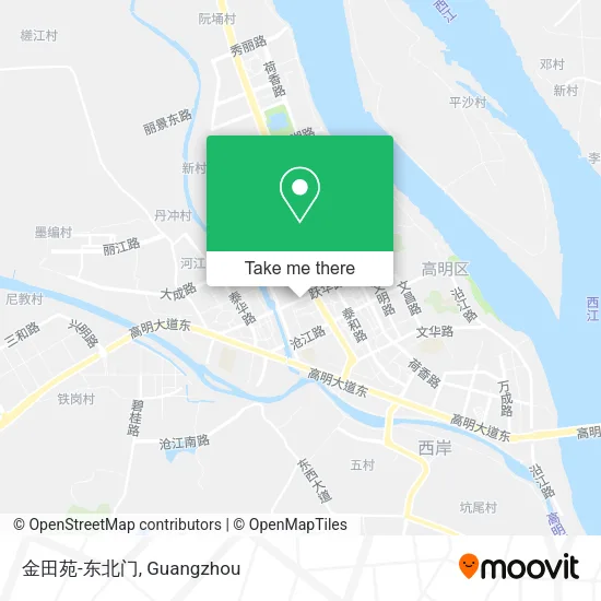 金田苑-东北门 map