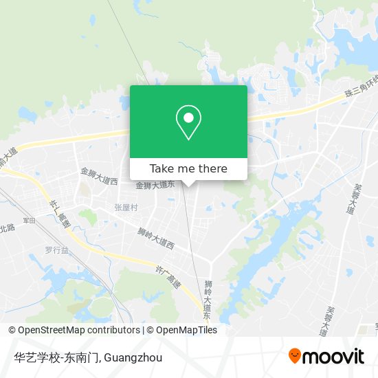 华艺学校-东南门 map