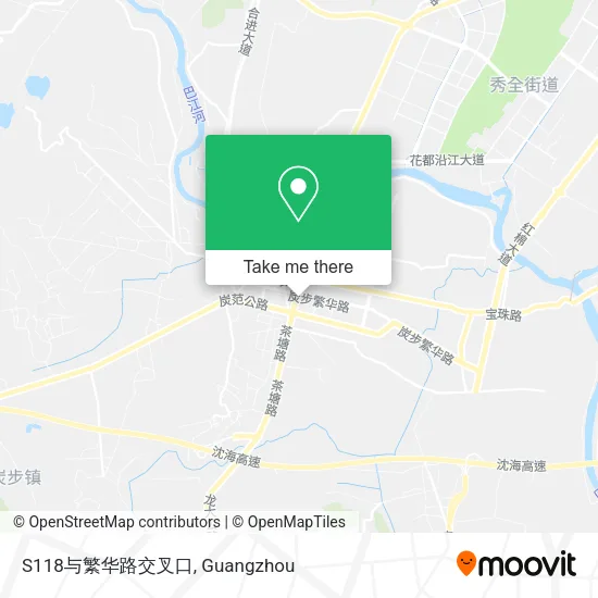 S118与繁华路交叉口 map