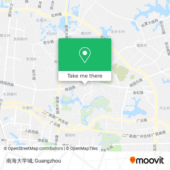 南海大学城 map