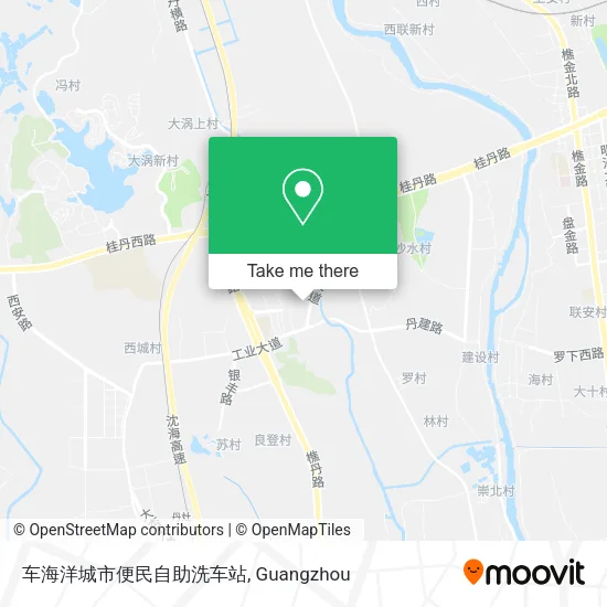 车海洋城市便民自助洗车站 map