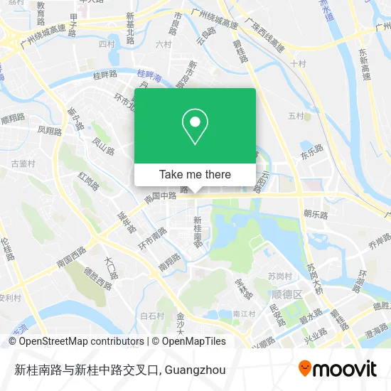 新桂南路与新桂中路交叉口 map