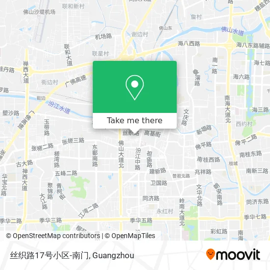 丝织路17号小区-南门 map
