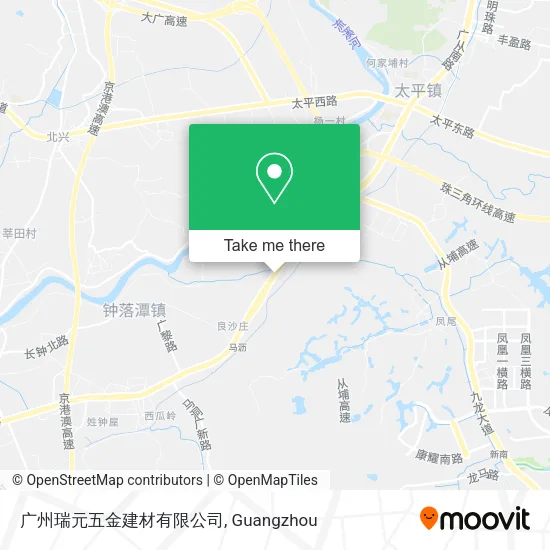 广州瑞元五金建材有限公司 map