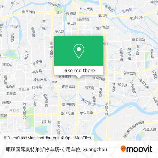 顺联国际奥特莱斯停车场-专用车位 map