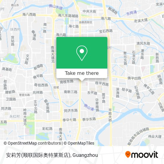 安莉芳(顺联国际奥特莱斯店) map