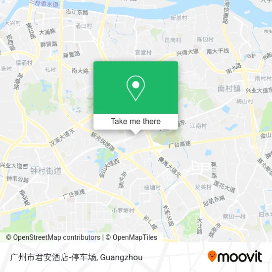 广州市君安酒店-停车场 map