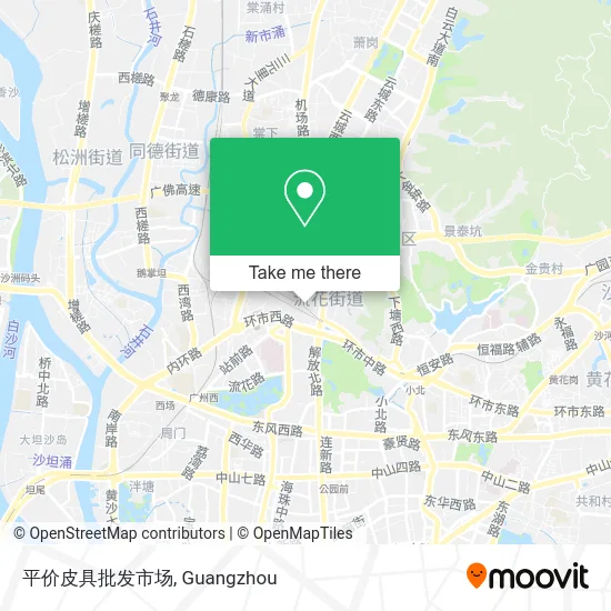 平价皮具批发市场 map