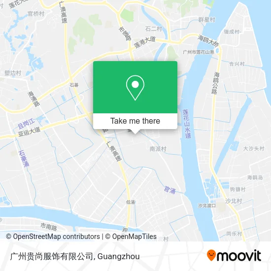 广州贵尚服饰有限公司 map