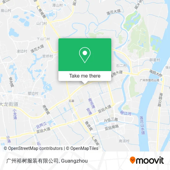 广州裕树服装有限公司 map